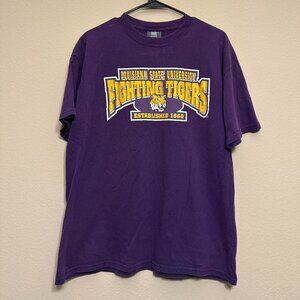 Vintage Louisiana State University LSU Fighting Tigers Purple Tee